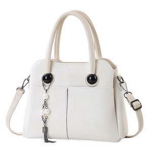 Sac à main femme 2026 avec poignée supérieure, sac fourre-tout à bandoulière avec breloque pompon perlé, sac à main tendance pour femme - Product Image 5