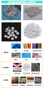 Body de gimnasia de cuerpo completo para niñas con trajes de baile acrobático de diamantes de imitación para representaciones teatrales y fiestas, para niños - Product Image 5