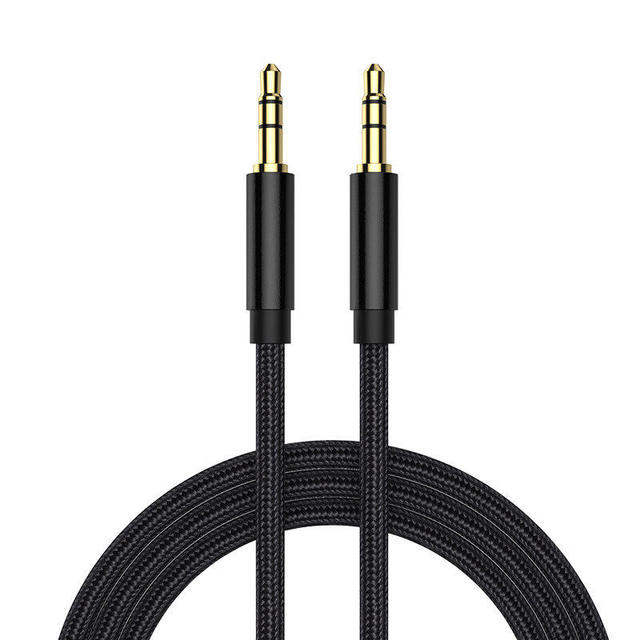 Factory Nylon 3.5mm Jack Audio Cable 3.5 Male to Male Stereo Car Audio Cable for Car Cellphone Headset Speaker
