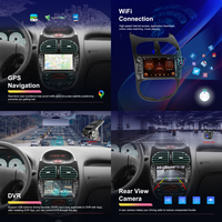 Podofo 7 ''Autoradio 2 + 64G Sans Fil Carplay/Android Auto GPS/WiFi/BT/FM/RDS pour Peugeot 206 1998-2016/Pour Citroen C2 2004-2008