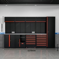 Gabinete de Herramientas Modular de Acero Resistente, Personalizable, OEM, Moderno, Combinado, con 12 Cajones, Cerradura con Llave, Capacidad de Carga de 1000 kg