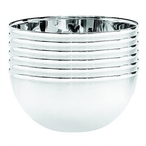 Miami Design 6-Piece Stainless Steel Serving Bowl Collection Polished Metal Technique Elegant Bowls <b>Set</b> - Product Image 1