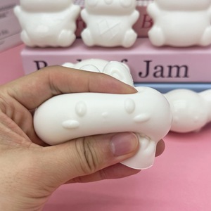 DIY Blank Squeeze Toys <b>Cute</b> Steamed Bun Dumpling <b>Bear</b> Slow Rebound Stress Relief Fidget Toys Wholesale - Product Image 3