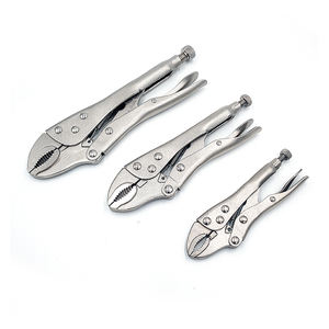 Alicates de bloqueo de mandíbula redonda dentada multiusos de 7 "con acabado niquelado y cortador de alambre - Product Image 4