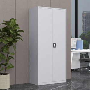 Armoire de bureau en acier à 2 portes de hauteur personnalisée avec un design moderne, rangement modulaire durable pour atelier, bureau à domicile et école - Product Image 1