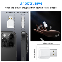 Adaptateur CarPlay et Android Auto filaire vers sans fil 2 en 1, accessoires de style automobile, mini USB pour Volkswagen Renault Peugeot Toyota