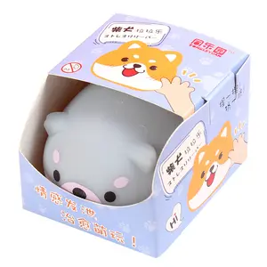 12 unids/caja Squishy Animal estrés viscoso Squeeze Cute antiestrés desahogarse de peluche de alivio de estrés juguetes para niño