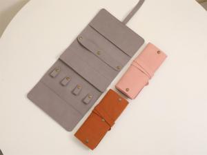 Luxury Handmade Microfiber Velvet <b>Jewelry</b> <b>Roll</b> Custom Logo Tie Closure Eco-Friendly Foldable <b>Travel</b> <b>Jewelry</b> Organizer - Product Image 4
