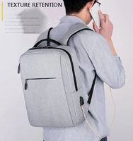 Sacs d'école classiques pour étudiants, unisexes, grande capacité, sac d'ordinateur en cuir, sac à dos antivol en nylon personnalisé pour ordinateur portable