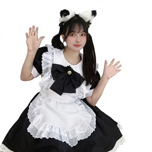 Costume de <span class=keywords><strong>Cosplay</strong></span> Adulte Fille Lolita Style Anime Japonais Robe de Fête de Festival de Soubrette avec Tablier et Nœud Tenues Uniformes - Product Image 2