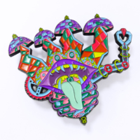 Badge métallique personnalisé, pièces, épingle en émail lumineux et douce, peinture Antique avec aimant