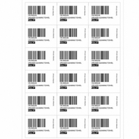 Étiquettes autocollantes de sécurité durables avec code QR, étiquettes de suivi d'expédition personnalisées en papier code-barres imperméable, impression sur mesure