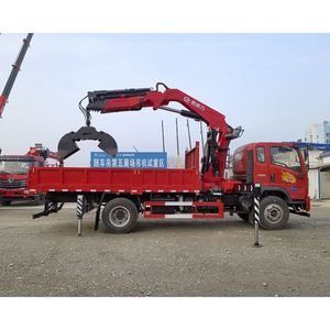 Camion grue à bras articulé Sinotruk Howman 4*2 8 tonnes, équipement de chargement et de levage entièrement hydraulique - Product Image 2