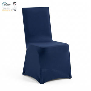 Housse de chaise double Oxford blanche en spandex, extensible et ajustée, pour chaise pliante, écologique, pour mariage, hôtel, fête - Product Image 1