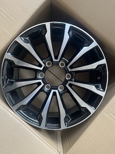 Cerchi in Lega di Alluminio OEM 15 17 18 19 20 Pollici, PCD 6*139.7, Nero Lucido con Faccia Lavorata, per Auto Passeggeri - Product Image 4