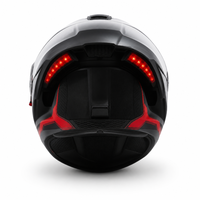 Casque de moto modulaire intégral homologué DOT en ABS avec éclairage arrière LED intégré pour une sécurité accrue en conduite