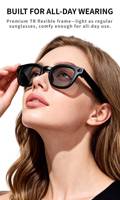Nouvelles lunettes intelligentes Vision MT3 avec caméra 8MP, bouton tactile HD, traduction IA, assistant vocal, charge rapide Type-C, batterie 300mAh
