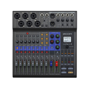 Console de mixage numérique Zoom L8, enregistreur multipistes, idéale pour les activités de plein air, diffusion en direct sur téléphone portable et ordinateur - Product Image 1