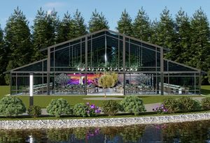 Grande Tente de Réception de Luxe à Structure Transparente, Chapiteau pour Événements, Atrium à Murs en Verre Transparent, Tentes de Mariage et de Fête, Tente Orangerie - Product Image 4