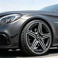 Jantes forgées Bku 5x112 19 20 21 22 pouces en alliage chromé pour Mercedes Benz W205 W206 W213 W214 W223 C43 C63 E63