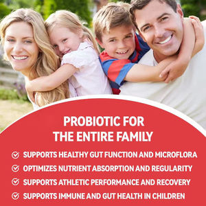 Factory Customization Probiotic Gummies with Health <b>Supplements</b> Support Bloating and Improve Immune System Gummy Candy - Product Image 2