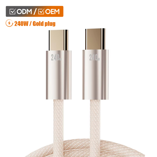 OEM 240W PD USB C to C Charger Cable Type C Ultra-high Speed Fast Charging Cable Phone Accessories Wholesale Data Cables