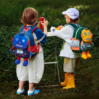 Sac à dos pour enfants, filles et garçons, bébé, voyage en plein air, léger, motif robot, respirant, ultra-léger, enfantin, mignon, pour sorties