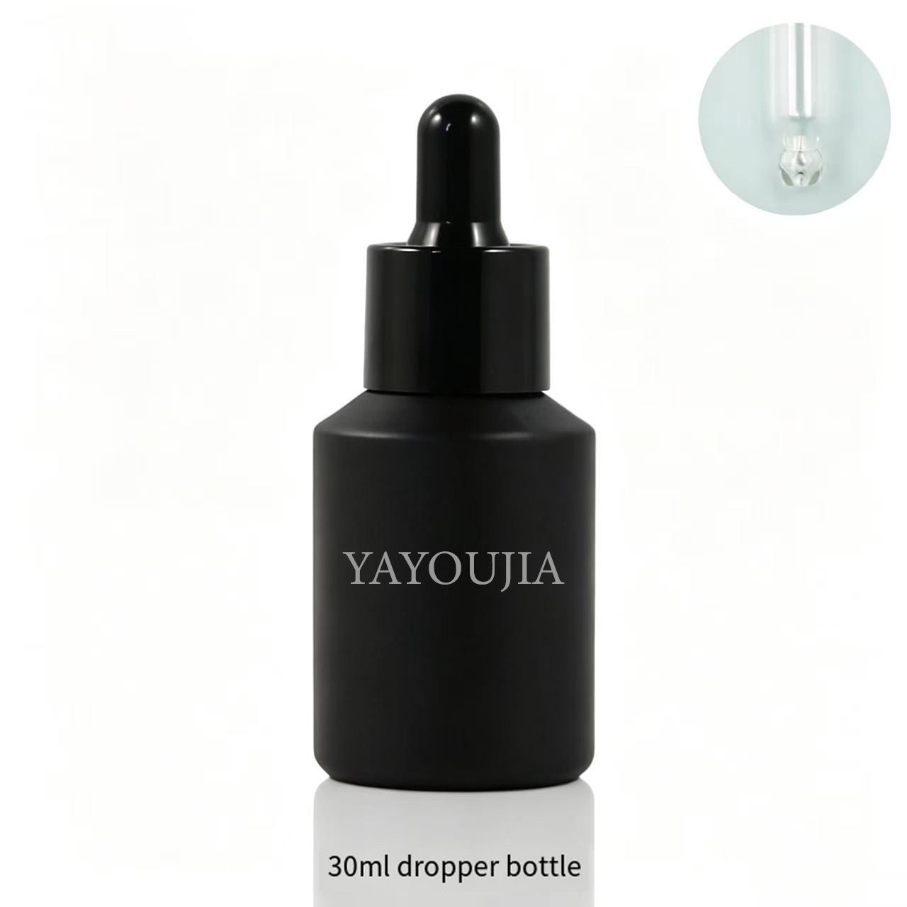 Black matte bottle body