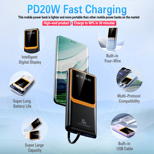 พาวเวอร์แบงค์หน้าจอ LED แบบพกพากลางแจ้งขนาด10000mAh ชาร์จเร็วแบตเตอรี่สำรองและสถานีพลังงาน - Product Image 3