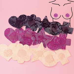 Cache-tétons en dentelle jetables pour femmes, à porter au quotidien, pour les robes de soirée, les mariages, les fêtes d'été, les vêtements sans manches pour éviter l'<span class=keywords><strong>embarras</strong></span> - Product Image 1