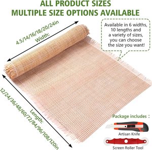 3-5 ngày Giao hàng nhanh lưới tự nhiên PE mây mía vải cuộn dệt vải chất liệu mía - Product Image 3