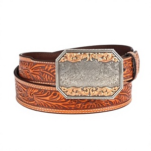 Nouvelle ceinture décontractée en cuir de vachette noir et marron, durable, imperméable, avec boucle automatique en alliage argenté, style simple pour homme - Product Image 2