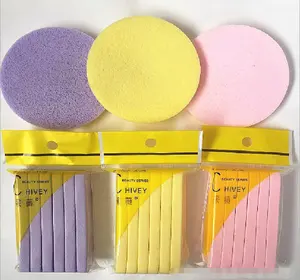 Factory Direct Reusable Degradable Cosmetics Compressed Natural Washable Konjac Sponge