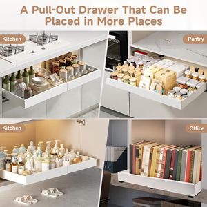 Extendable Kitchen Slide Out Sliding Drawer Pull Out Shelf Cabinet Organizer Drawers Expandable Pull Out Cabinet Organizer - Product Image 5