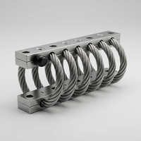 Amortisseur de vibrations pour conteneur de transport de capteur sismique Hoan, modèle JGX-1276D-220B, certifié ISO9001 pour la construction navale