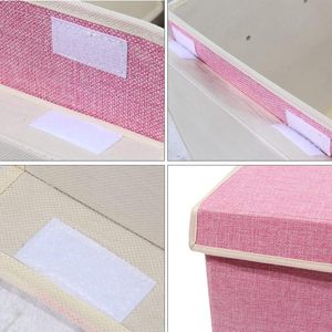 Cestas Organizadoras de Tela Negras Plegables, Caja de Juguetes para Niños con Tapas - Product Image 6