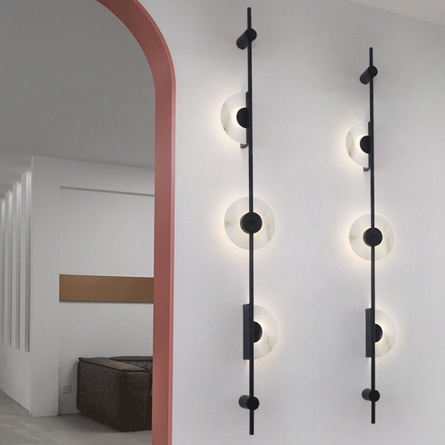 Post-Modern Creative LED Wall Lamp Minimalist Design for Office Living Room Lobby Home Decor Wall Lamp