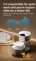 Fontaine à eau intelligente pour chat, programmable, à débit quantifié, température constante, remplacement facile, ultra silencieuse, qualité alimentaire