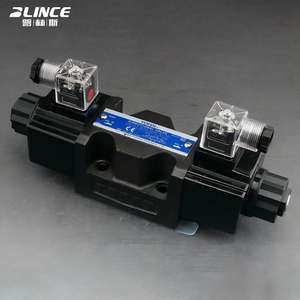 שסתום הידראולי סולנואידי כיווני למכונות בנייה, שסתום הידראולי עם פתח 3/8 אינץ', שסתום בקרה עם סליל סולנואידי AC240V - Product Image 2