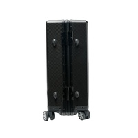 Nouvelle conception 2026 Valise trolley 20 pouces 100% fibre de carbone finition sergé mat
