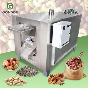 Machine de torréfaction rotative à gaz et électrique pour graines de melon, piments, sésame épicé, amandes, pois chiches et cacahuètes - Product Image 1