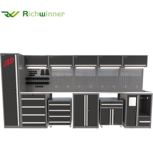 Ensemble d'armoires à outils en acier <span class=keywords><strong>de</strong></span> haute qualité RW avec tiroirs coulissants, portes simples et doubles, <span class=keywords><strong>chariot</strong></span> à outils <span class=keywords><strong>pour</strong></span> <span class=keywords><strong>garage</strong></span>, atelier, usine - Product Image 1