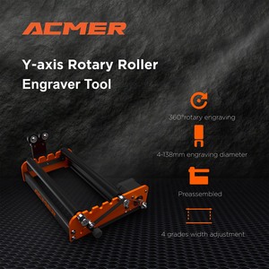 ACMER M2 Rouleau rotatif laser pré-assemblé pour gravure à 360 degrés sur objets cylindriques de 4 à 138 mm de diamètre, état neuf, 650 nm - Product Image 5