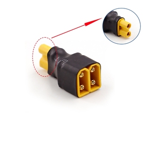 Adaptateur de batterie au lithium RC XT30 1 femelle vers 2 mâles, connecteur en série parallèle, prise de conversion XT30 XT60 XT90, 2 XT30-F vers 1 XT30-M - Product Image 1