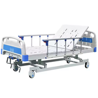 Lit d'hôpital de luxe d'infirmière de soins de lit d'hôpital d'Icu de trois manivelles