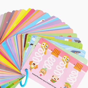Giochi di memoria personalizzati con rivestimento UV alfabeto/numero flash card cancellabile a secco apprendimento matematica flashcard per bambini - Product Image 5