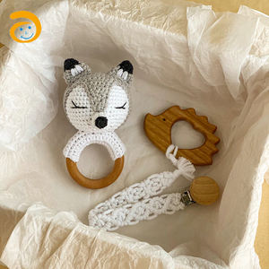 Juguetes de peluche hechos a mano, animales, oso, conejo, <span class=keywords><strong>zorro</strong></span>, muñeco de punto de ganchillo, 2021 - Product Image 3