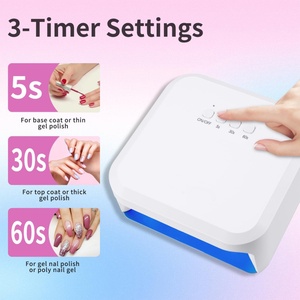 Best Sell Portable <b>Plug</b>-<b>in</b> Mini Nail Gel Curing Machine 48W UV LED Nail <b>Light</b> with Quick Dry Power Supply - Product Image 3