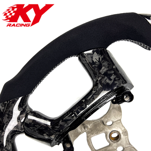 Volant personnalisé en fibre de carbone forgée et cuir noir pour Chevrolet Silverado Suburban Tahoe GMC Acadia Sierra Denali - Product Image 3