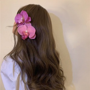 Großhandel Mode Blumen-Orchideen-Haarspange für Damen und Mädchen Süße Urlaubs-Blumen-Haarnadel Seitenpony-Haaraccessoires Schmuck - Product Image 2